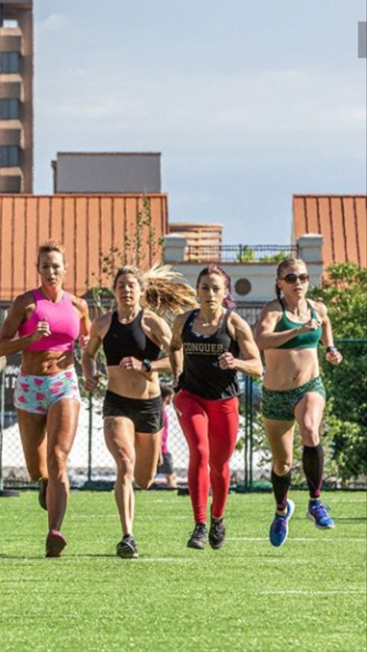 CrossFit Competition Arcanum Games hot crossfit chick running